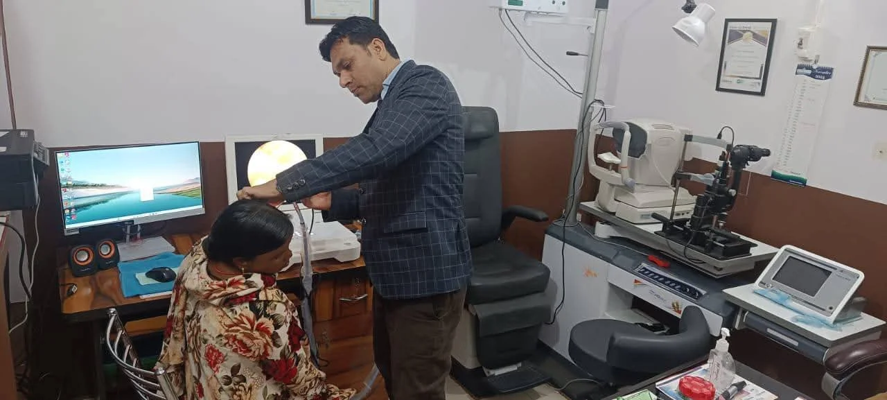 ENT Doctor Consultation Ear Nose Throat Treatment at Care for Eye and ENT Centre Jamui Bihar